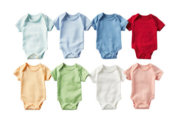 Baby Onesies Display Isolated On Transparent Background