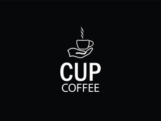 Coffee cup logos, labels and badges, graphics, vector design. 