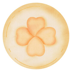 Hallo St.Patrick's Day, Watercolor illustration, stylish design. Cartoon. activities Ireland 