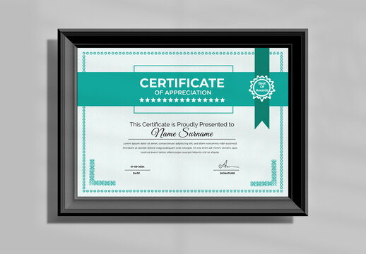 Modern and professional academic certificate