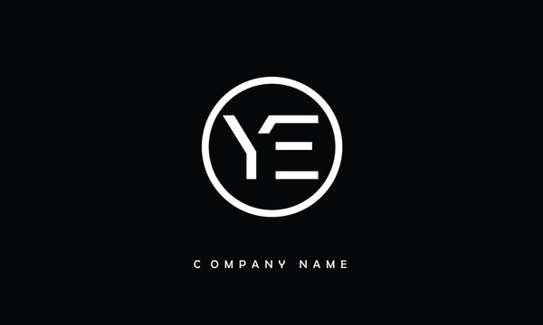 YE, EY, Y, E Abstract Letters Logo Monogram