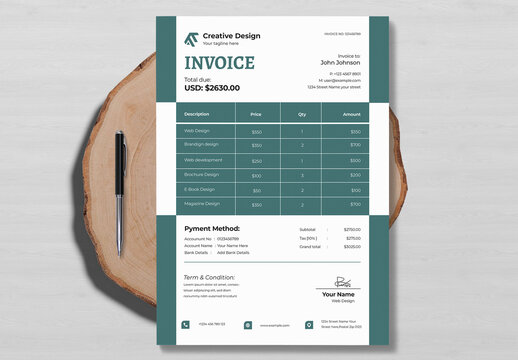 Sales Quotation invoice Layout