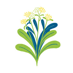 春の七草ゴギョウのイラスト