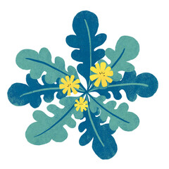 春の七草ホトケノザのイラスト