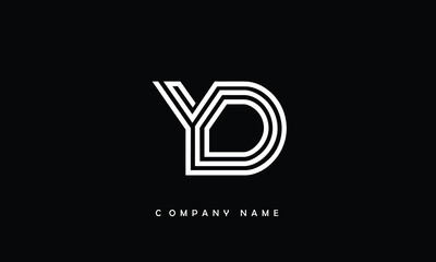 YD, DY, Y, D Abstract Letters Logo Monogram