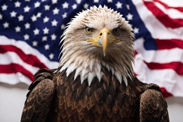 american bald eagle and american flag, USA Flag Backdrop, Symbol of Freedom and Liberty