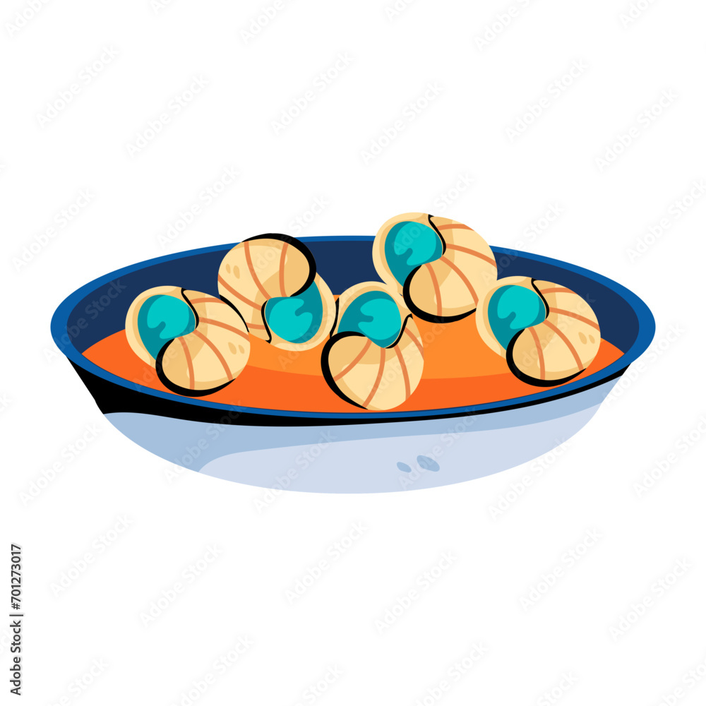 Sticker Escargot Dish