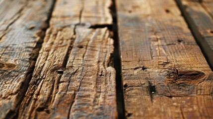 Obraz premium Rough-hewn wood plank texture with natural grains and rustic charm.