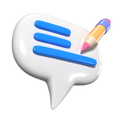 Comment 3D Illustration Icon