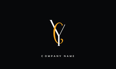 YC, CY, Y, C Abstract Letters Logo Monogram