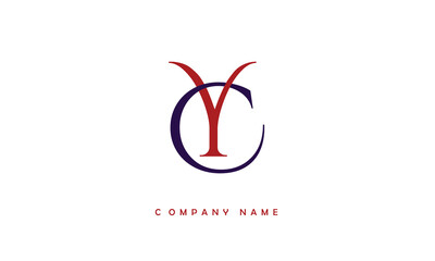 YC, CY, Y, C Abstract Letters Logo Monogram