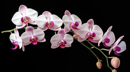 Fototapeta na wymiar Orchid on dark background