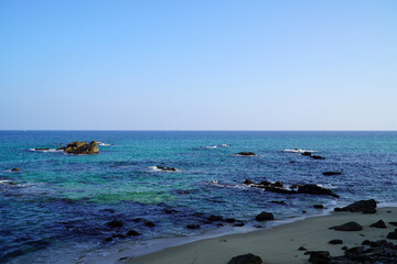 The Color and Rock of Jeongdongjin Sea