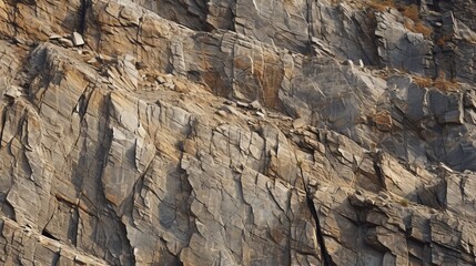 Fototapeta premium The detailed surface of a rocky outcrop, each crack telling a million-year-old story