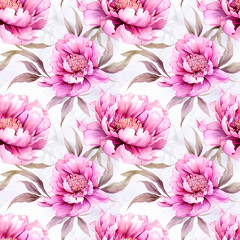 Obraz premium pattern with pink flowers