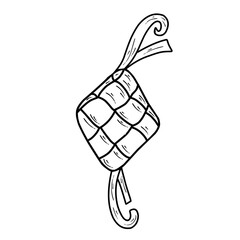 Ramadan Mubarak ketupat lebaran 