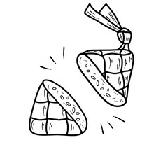 Ramadan Mubarak ketupat lebaran 