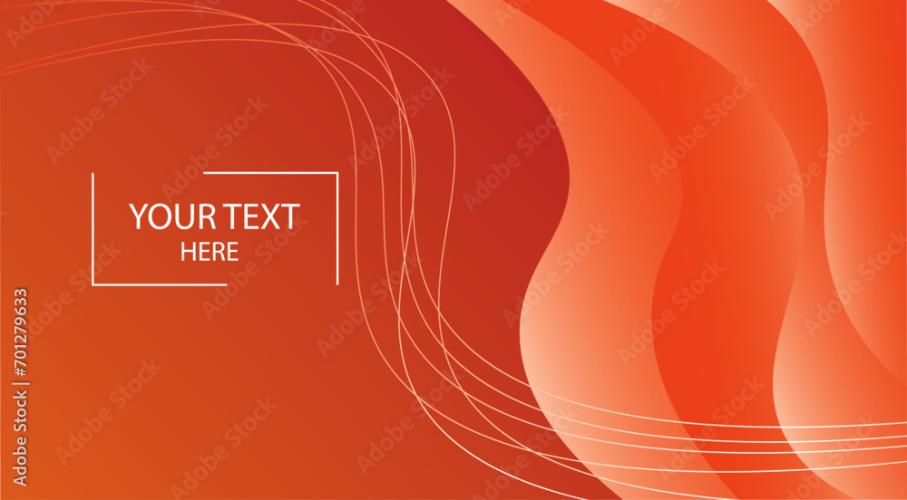 Poster Abstract background with lines. Dynamic red shapes composition wave futuristic technology.