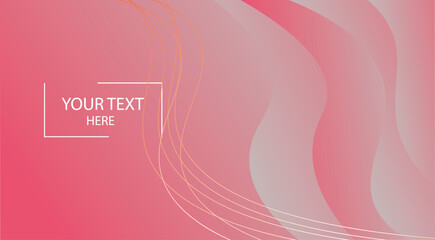 abstract pink background with waves Thin line on white. isolated on white background in concept luxury. Abstract background	