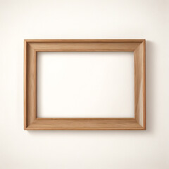 透明な背景に空の垂直フレームのモックアップ、絵画、写真、ポスター用のアートワークテンプレート、1つのオーク材のフレームのモックアップデザイン要素