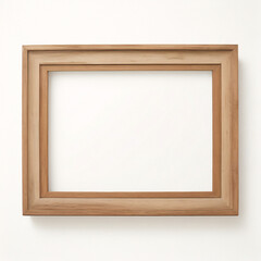 透明な背景に空の垂直フレームのモックアップ、絵画、写真、ポスター用のアートワークテンプレート、1つのオーク材のフレームのモックアップデザイン要素