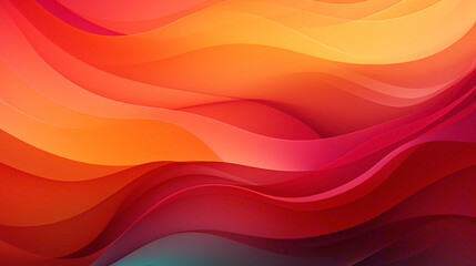 Fototapeta premium A fiery sunset gradient blending orange and magenta.