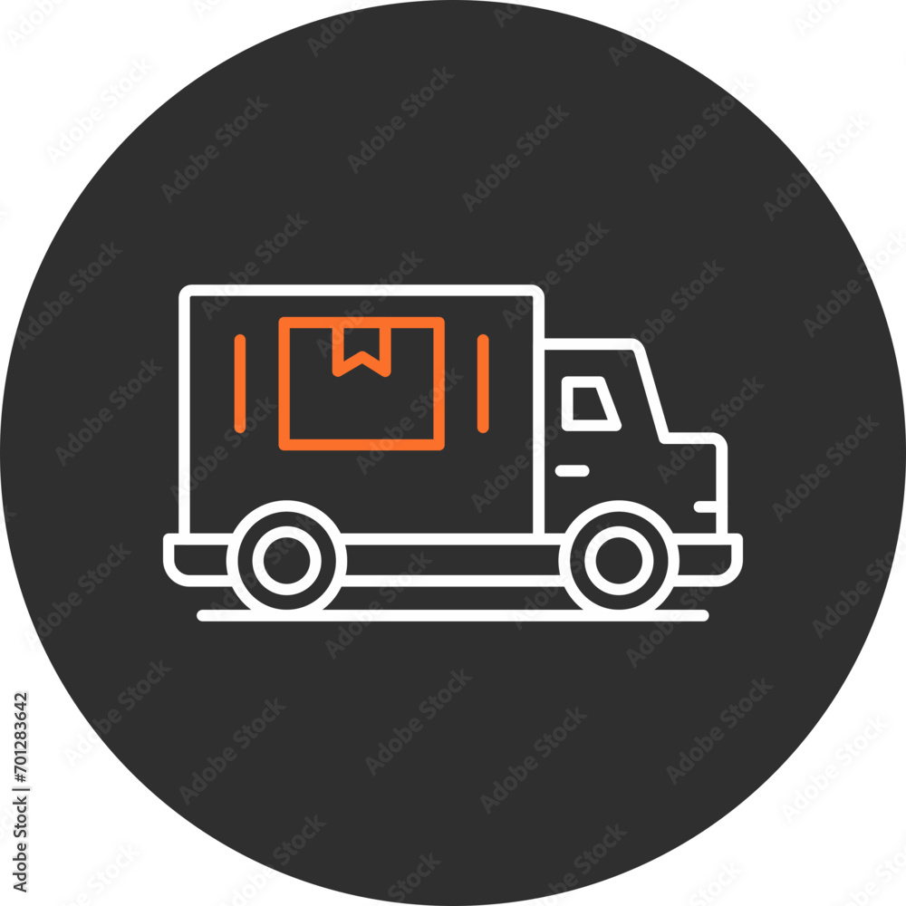 Canvas Prints delivery truck icon