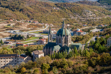 Castelpetroso, Isernia, Molise. Sanctuary of the Madonna Addolorata.