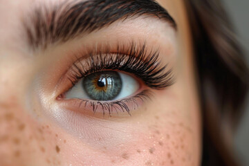 Obraz premium Feminine Charm: Detailed Eyelash Shot