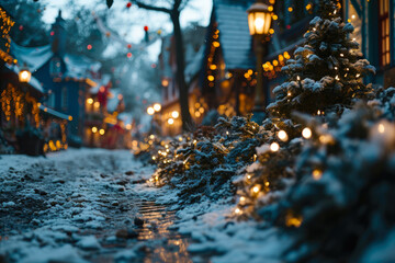 Winter Fairyland: Vibrant Christmas Village