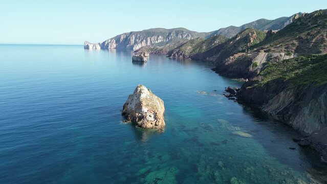 Drone shot of Porto Flavia