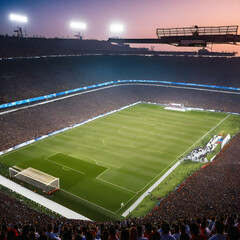 Crowded football stadium. 