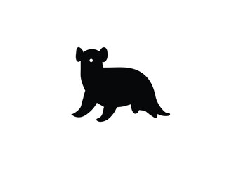Bush Dog minimal style icon illustration design