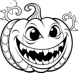 Halloween pumpkin vector image