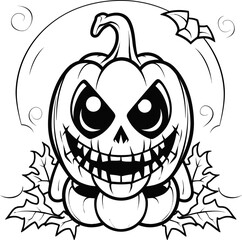 Halloween pumpkin vector image