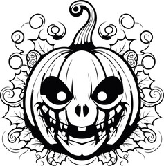 Halloween pumpkin vector image