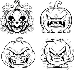 Halloween pumpkin vector image