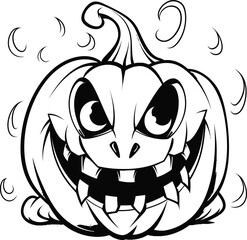 Halloween pumpkin vector image