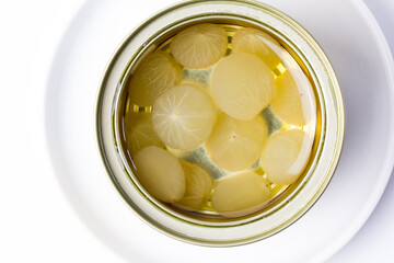 Lata de 12 uvas en almíbar, peladas y sin semilla