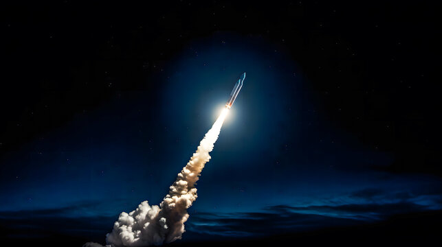 D&eacute;collage d'une fus&eacute;e dans l'espace