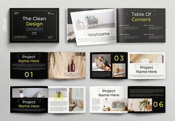 Clean Book Template Landscape