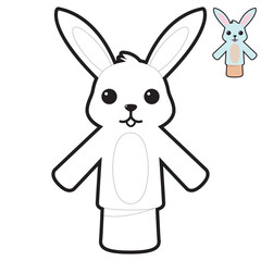 Coloring pages Hand puppets
