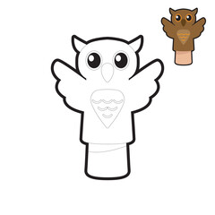 Coloring pages Hand puppets