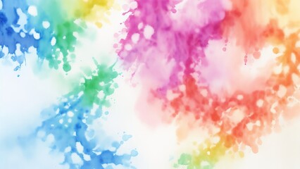 Obraz na płótnie Canvas Rainbow Tie Dye Colorful Watercolor background