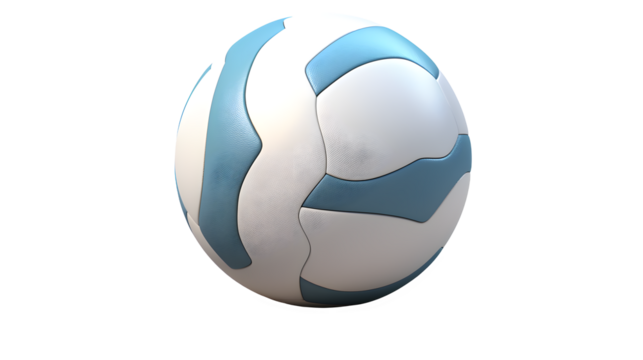Football Soccer Ball Image, Transparent Sports Equipment, PNG Format, No Background, Isolated Athletic Gear