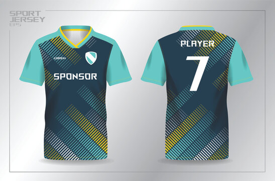 tosca and yellow sport jersey for football and soccer shirt template