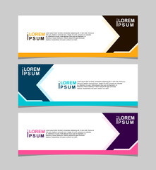 Abstract vector design banner web template. banner design eps 10