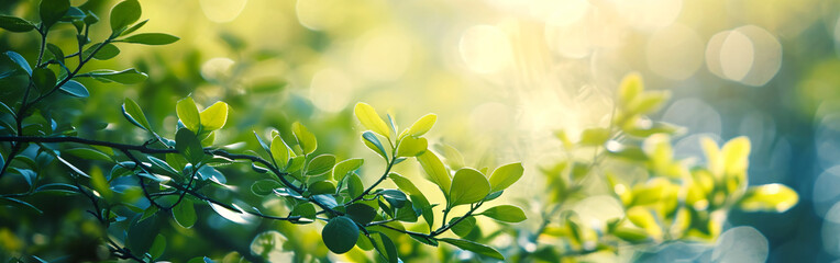 Obraz premium Bright and Sunny Abstract Spring Mood Background for Website or Print Banner