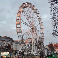 Noria de feria en Galway, Irlanda