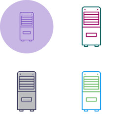 Mobile Air Conditioner Vector Icon
